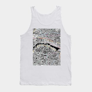 Paris metro map Tank Top